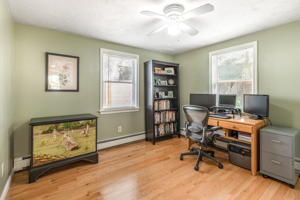 172 Virginia Road Waltham, MA 02453 - Photo 15 of 26 a view of a workspace with furniture and a window