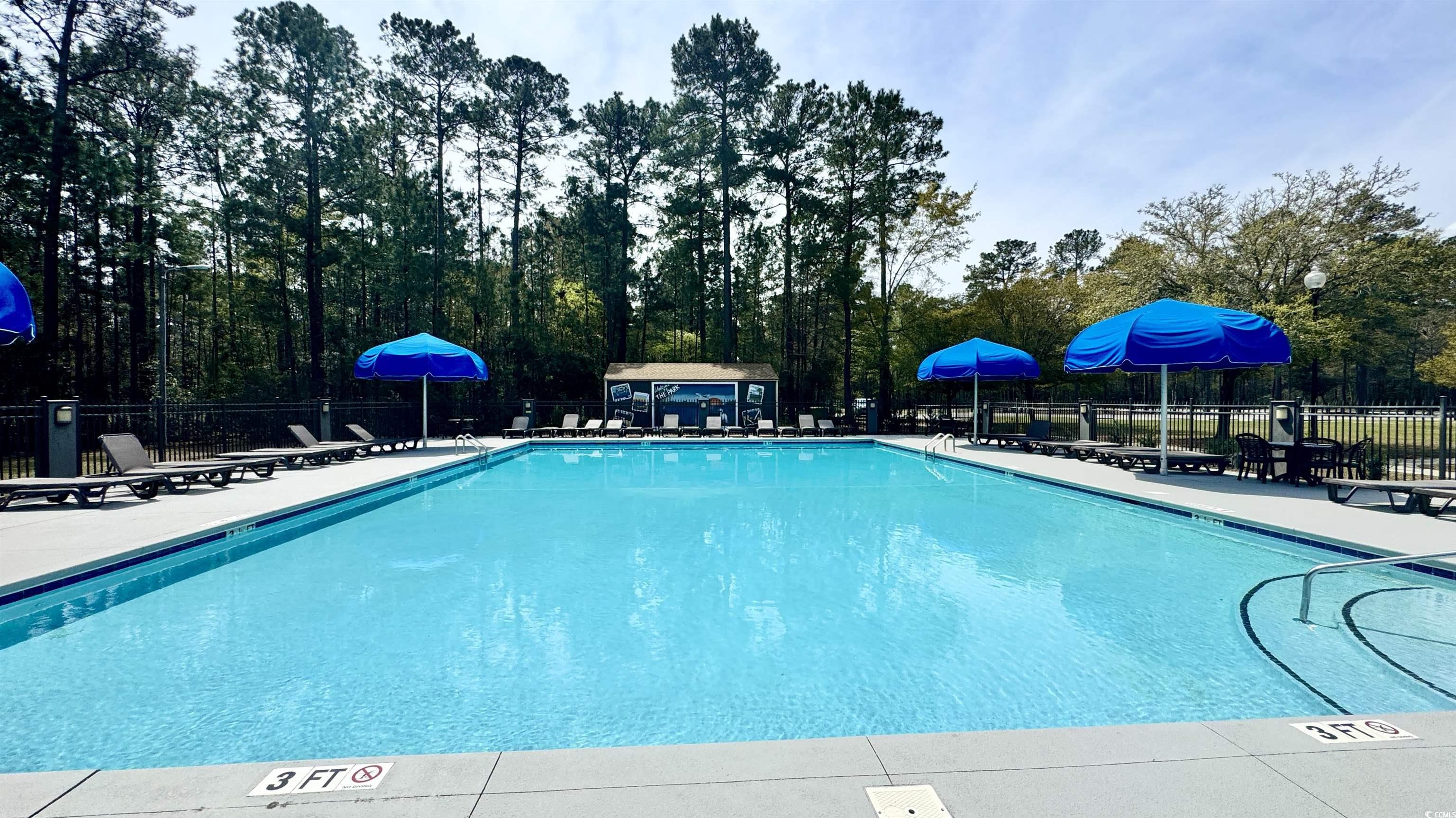 205 Splendor Circle Murrells Inlet, SC 29576 - Photo 34 of 40 Pool featuring a patio and fence