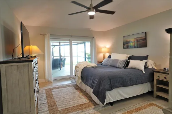 a city view with tall buildings