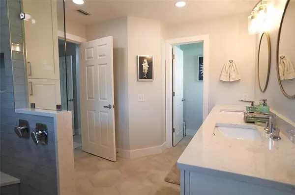 a view of swimming pool from a balcony