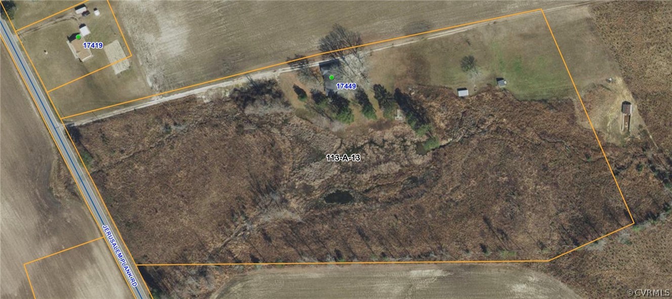 17449 Jerusalem Plank Road Courtland, VA 23837 - Photo 15 of 15 Plat of aerial view