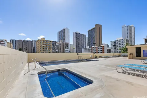 a view of balcony with city view