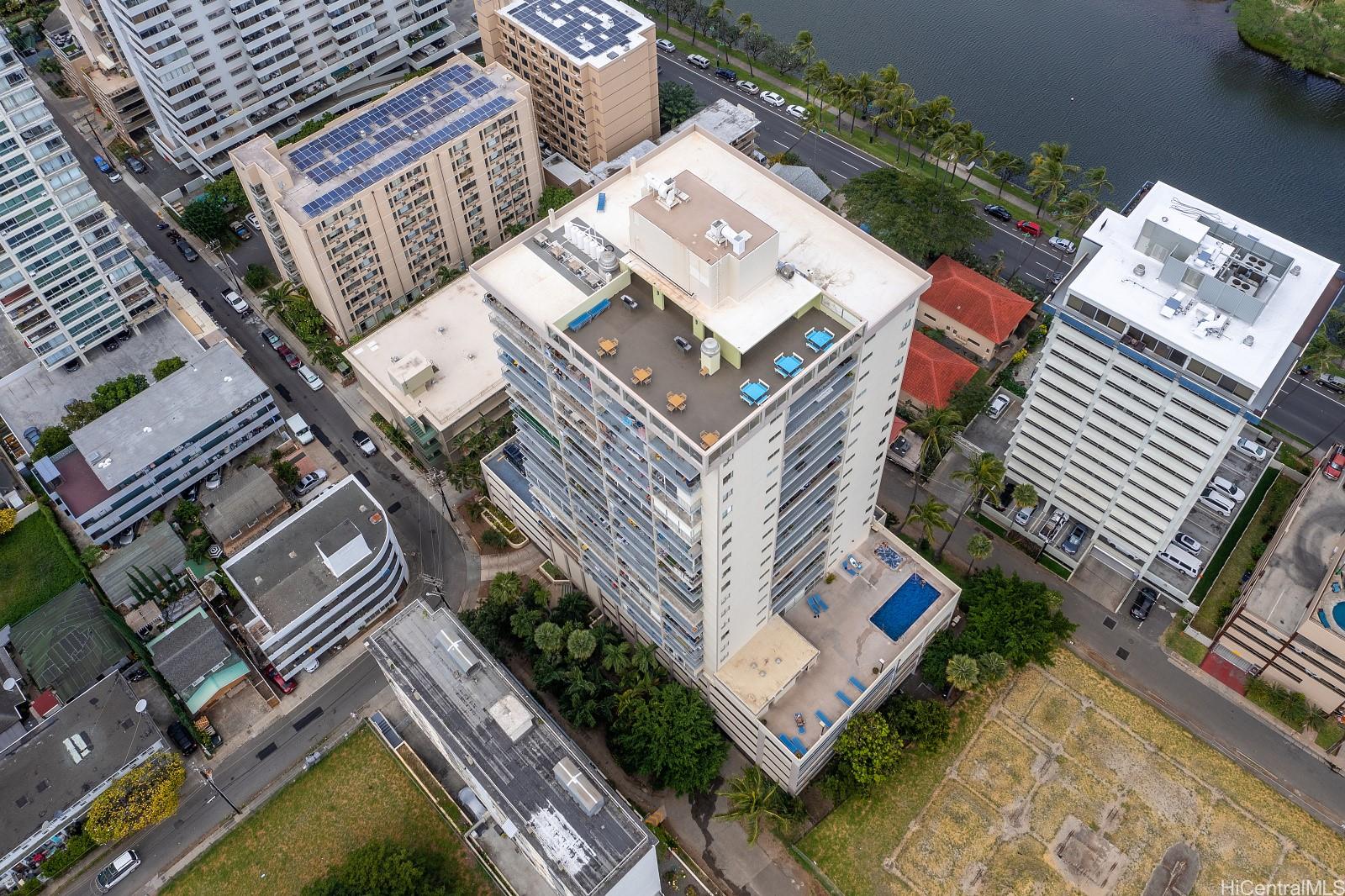 2452 Tusitala Street, Unit 908 Honolulu, HI 96815 - Photo 16 of 19 an aerial view of a house