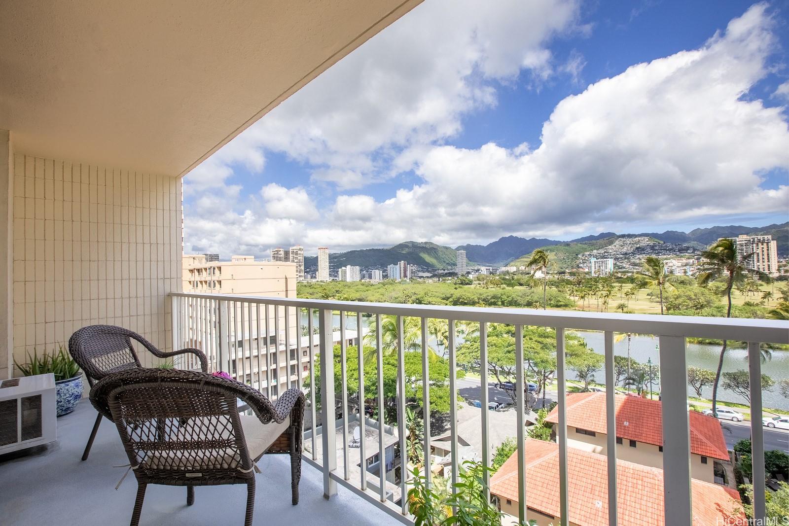 2452 Tusitala Street, Unit 908 Honolulu, HI 96815 - Photo 4 of 19 a view of a chairs and table in patio