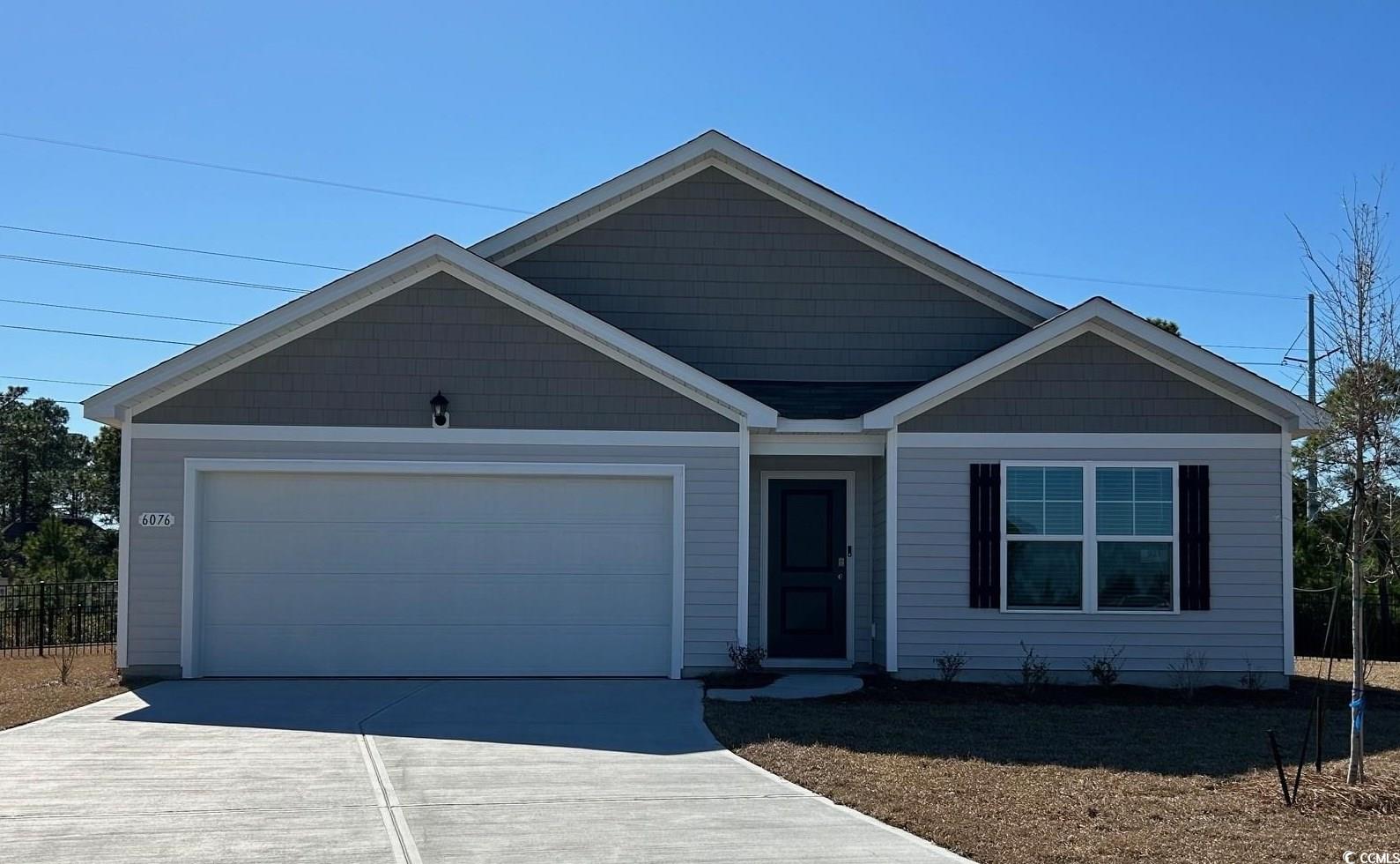 6076 Fuller Rdg Court Conway, SC 29526 - Photo 1 of 23 View of front of home featuring a garage and centr