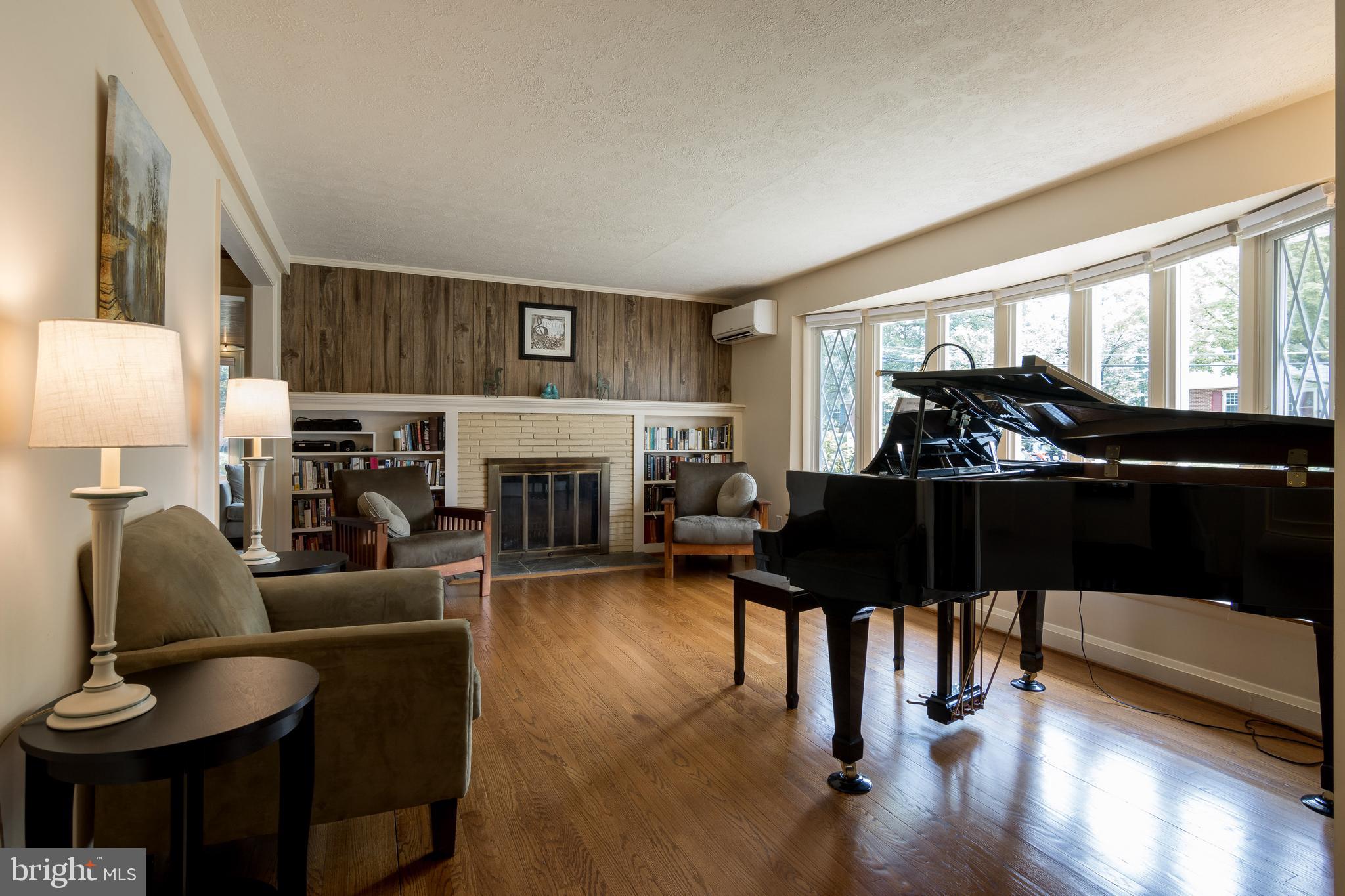 Living Room with Fireplace & Built-in's