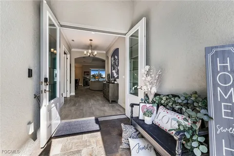 a view of living room and kitchen