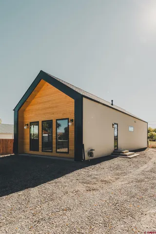 a backyard of a house