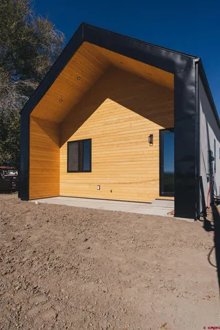 a backyard of a house