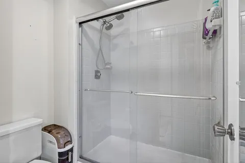 a view of a wooden bridge