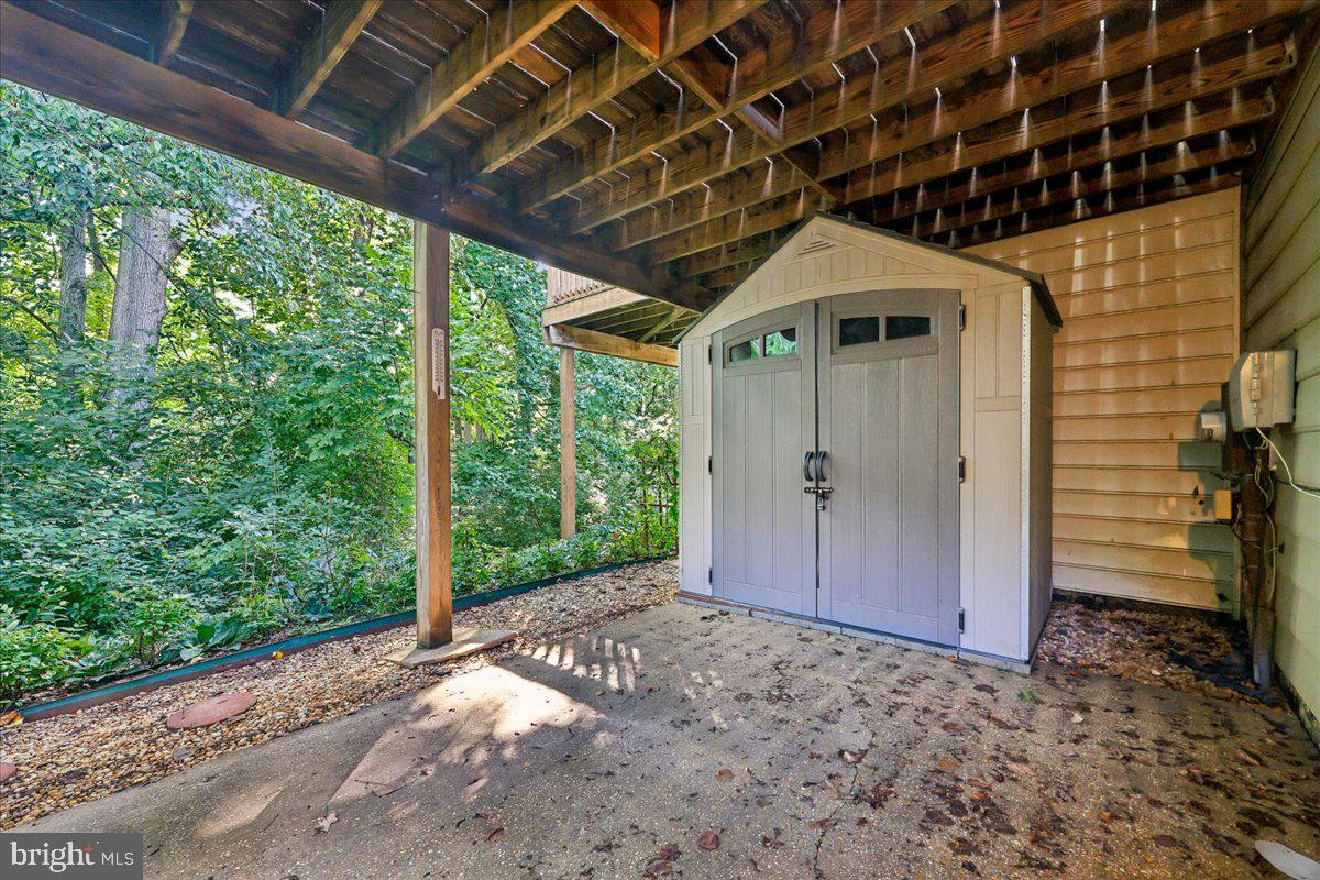 2459 McCormick Road Rockville, MD 20850 - Photo 55 of 74 Rear Patio with Large Shed