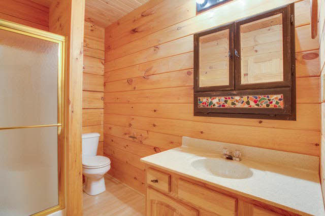 6009 Spring Hill Road Bridgewater, VA 22812 - Photo 10 of 25 a bathroom with a sink a toilet and shower