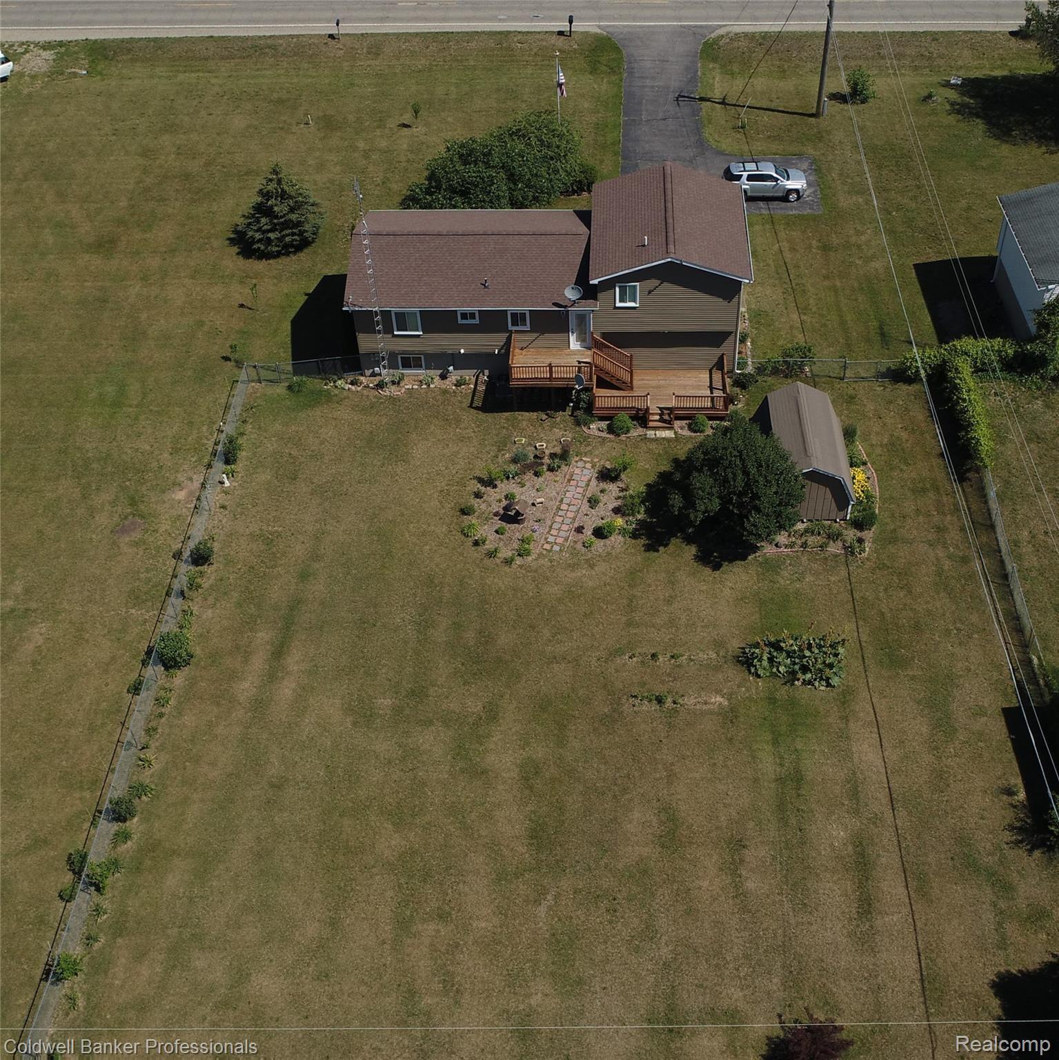 2674 East Burnside Road North Branch, MI 48461 - Photo 10 of 57 Aerial from Back to front.JPG