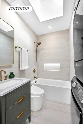 a living room with furniture and couch