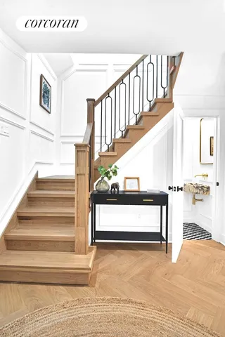 a kitchen with a stove oven and sink