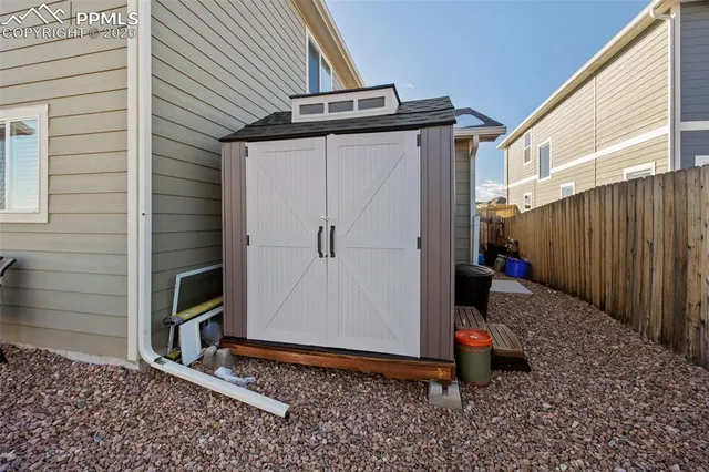 a backyard of a house
