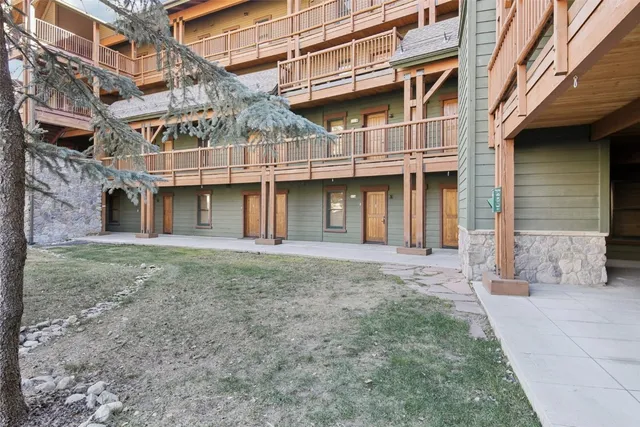 a view of a building with a brick walls