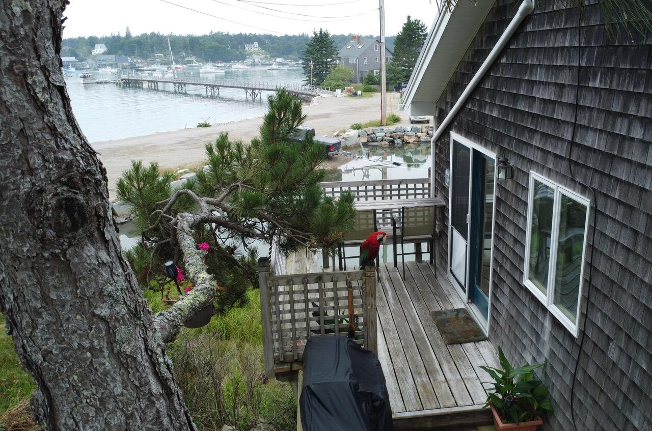 27 Shore Road Southwest Harbor, ME 04679 - Photo 21 of 34 deck view of working harbor