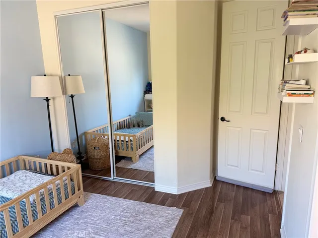 a view of an entryway with a bedroom