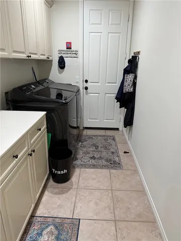 a view of a storage and utility room