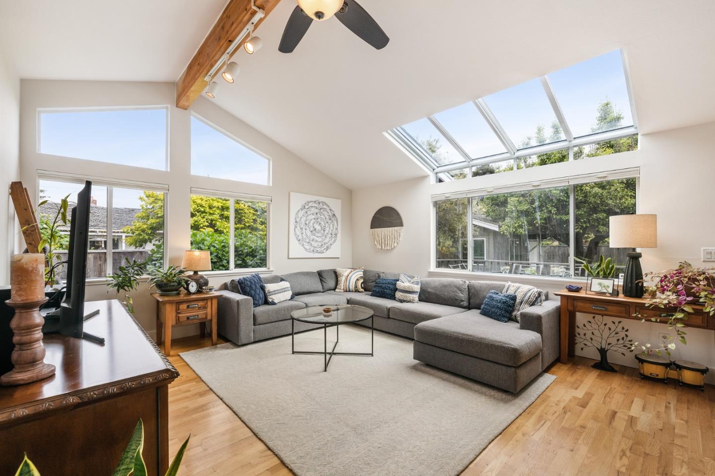 26571 Oliver Road Carmel, CA 93923 - Photo 18 of 63 a living room with furniture and large windows