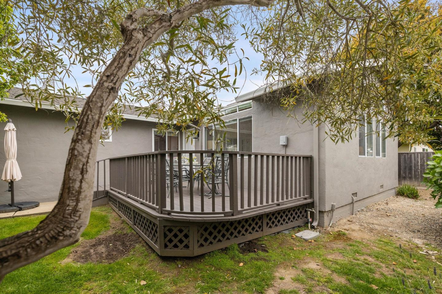26571 Oliver Road Carmel, CA 93923 - Photo 35 of 63 a view of a backyard with a large tree