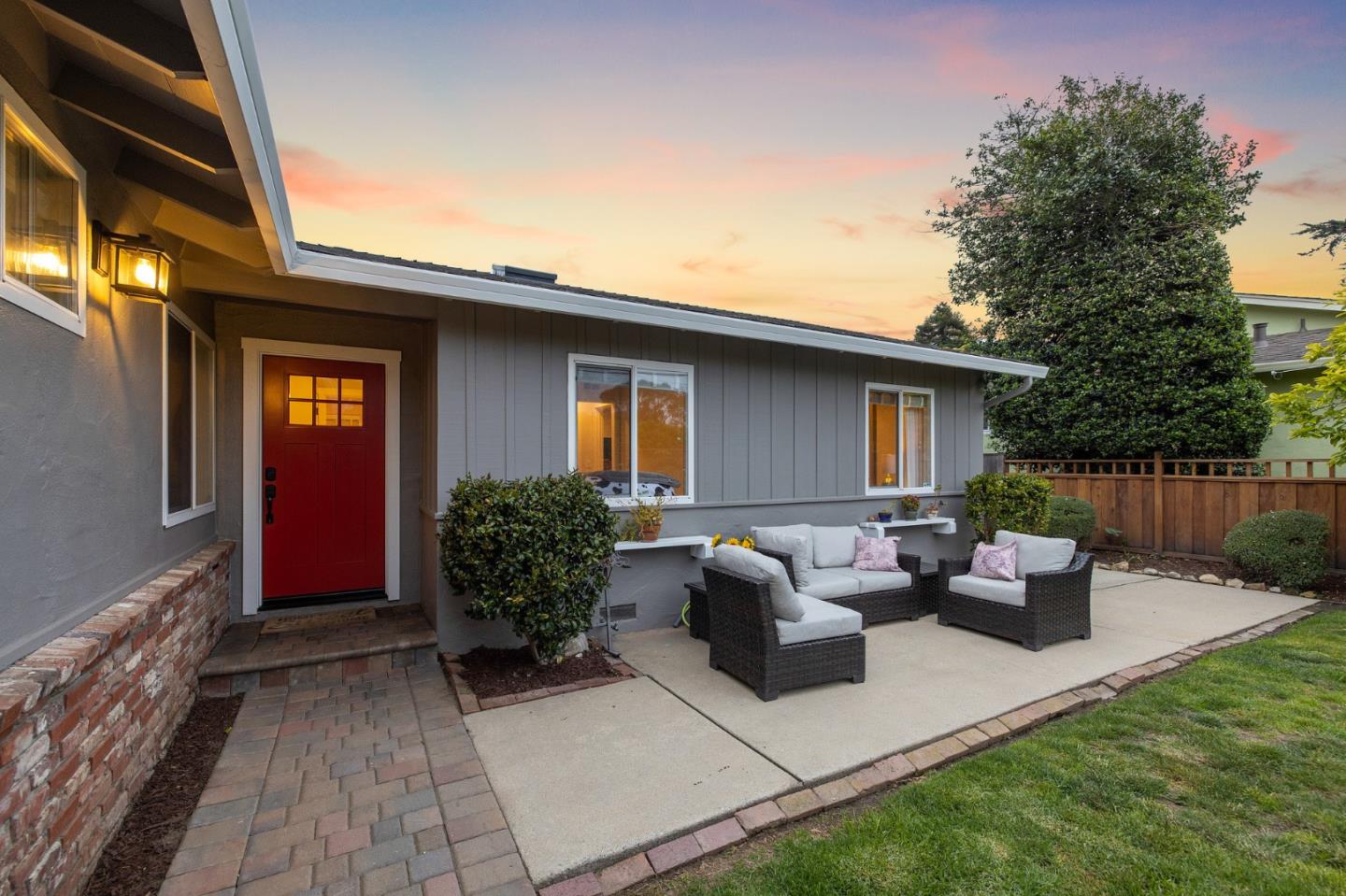 26571 Oliver Road Carmel, CA 93923 - Photo 46 of 63 a view of a patio with couches and potted plants