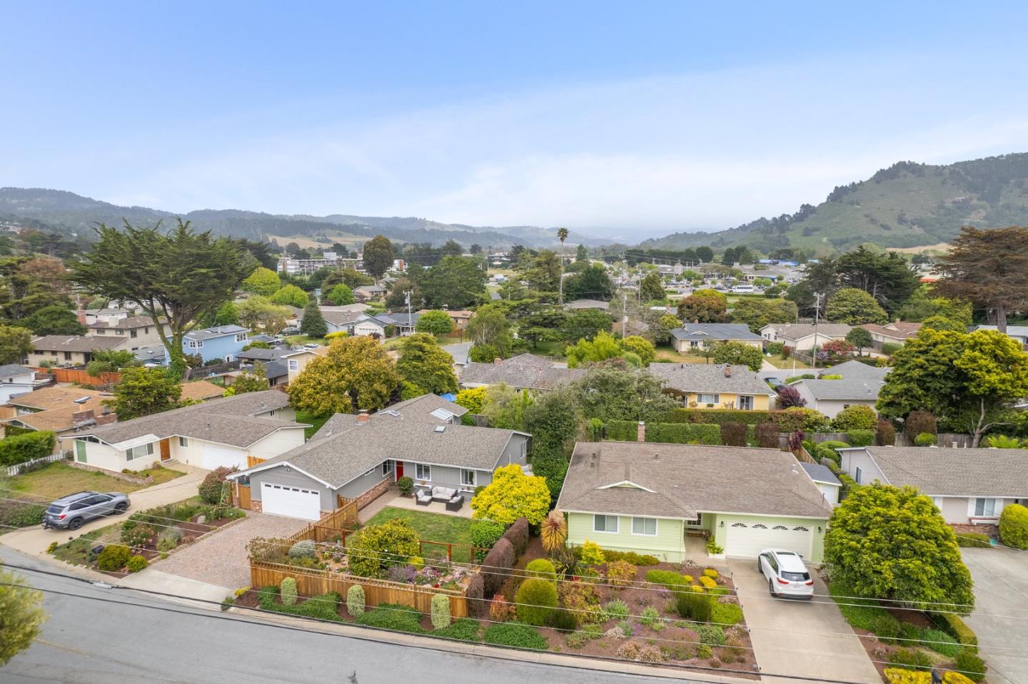 26571 Oliver Road Carmel, CA 93923 - Photo 60 of 63 an aerial view of residential houses with outdoor space