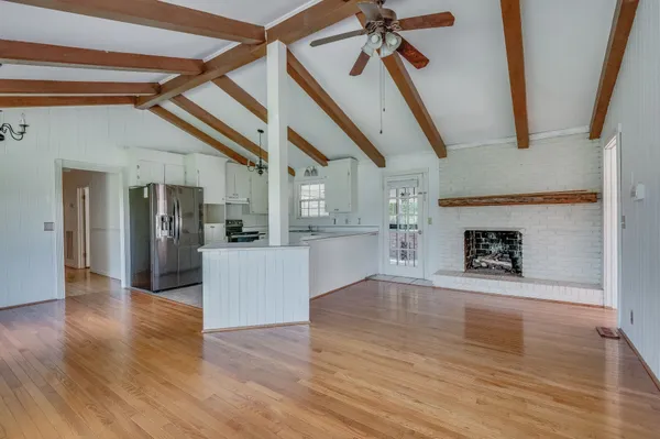 a view of a living room