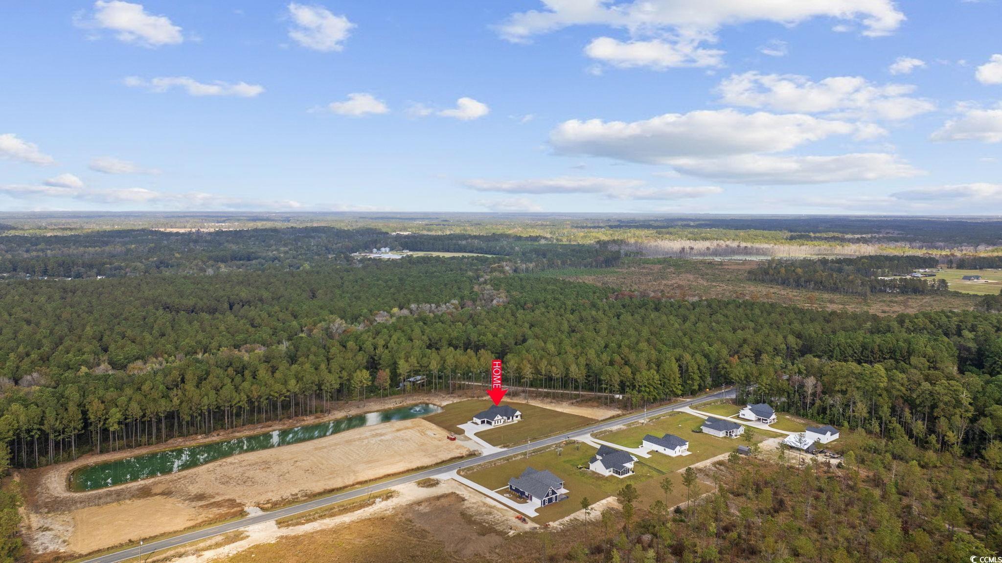 6914 Pauley Swamp Road Conway, SC 29527 - Photo 39 of 40 Birds eye view of property featuring a water view