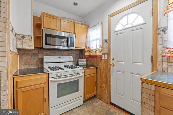 a view of a hallway with workspace