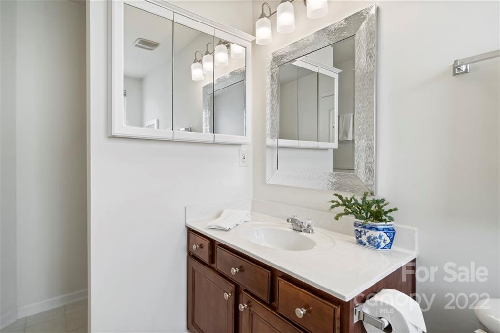7383 Laurel Valley Road Charlotte, NC 28273 - Photo 22 of 37 a bathroom with a sink and a mirror