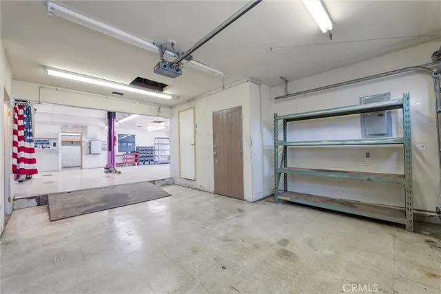 a view of storage and utility room