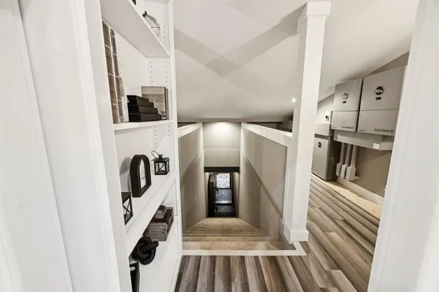 a view of a storage & utility room
