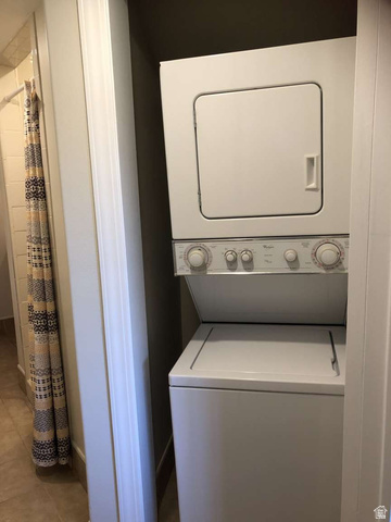 7030 West 2100 North Mendon, UT 84325 - Photo 59 of 67 Stacked laundry appliances within a dedicated recess