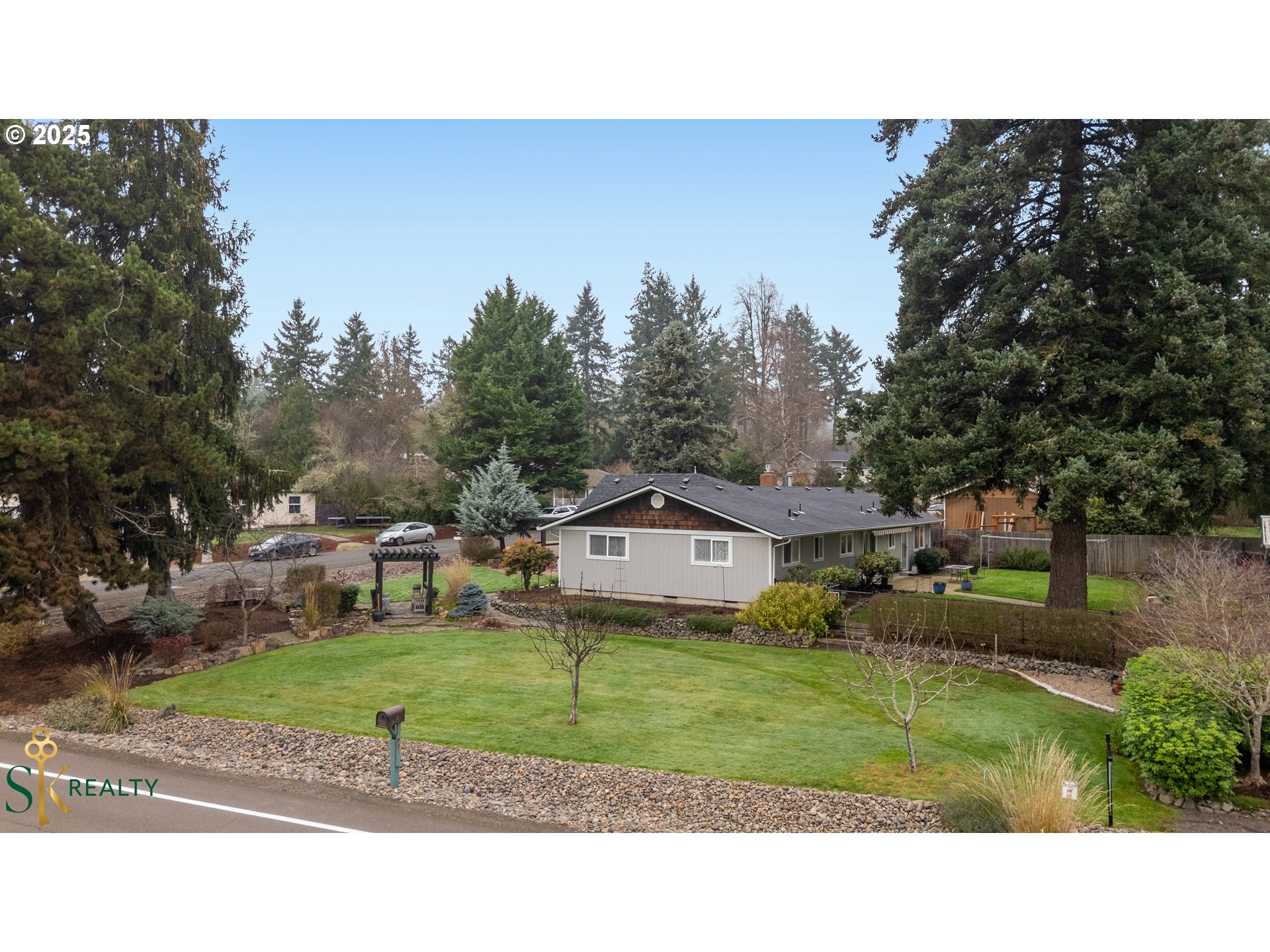 2555 Northwest Squire Place Albany, OR 97321 - Photo 34 of 44 a aerial view of a house with a yard