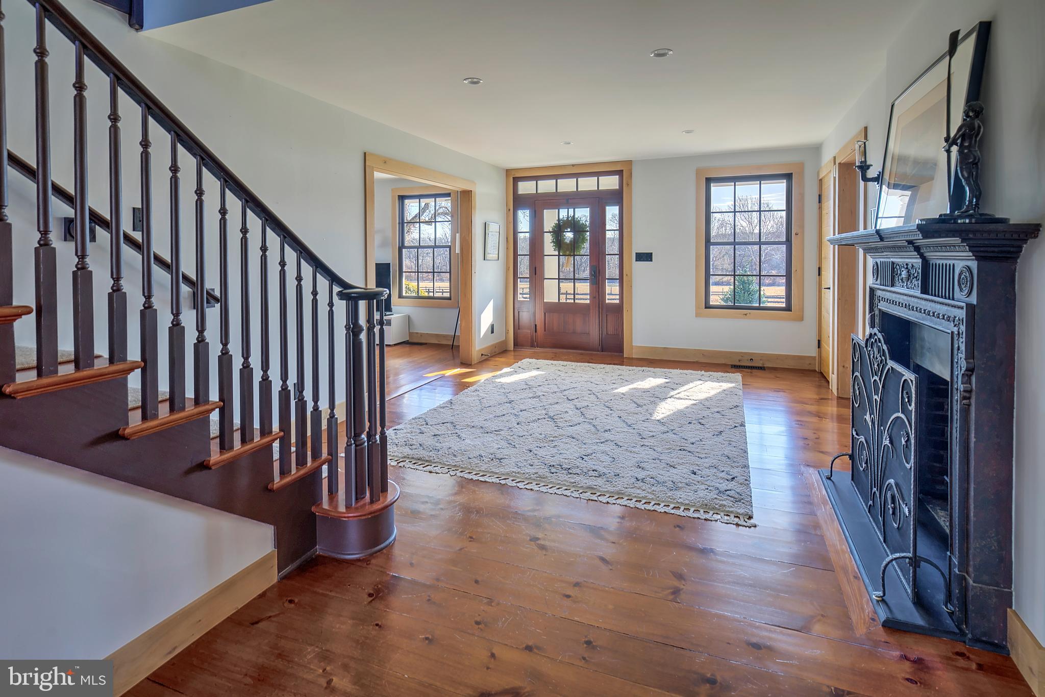 266 Province Line Road Skillman, NJ 08558 - Photo 2 of 71 Grand foyer with fireplace