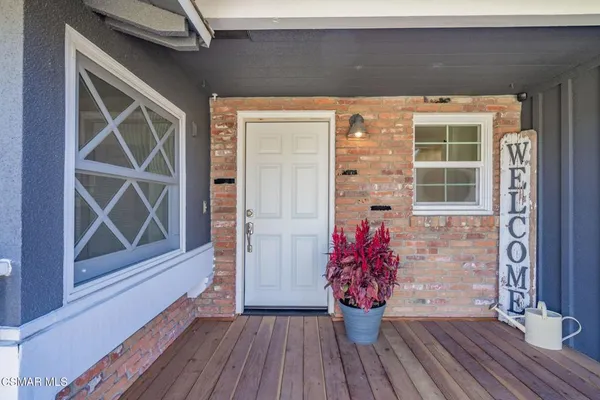 a front view of a house with entryway