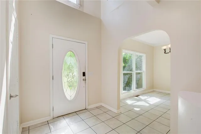 a view of a room with window