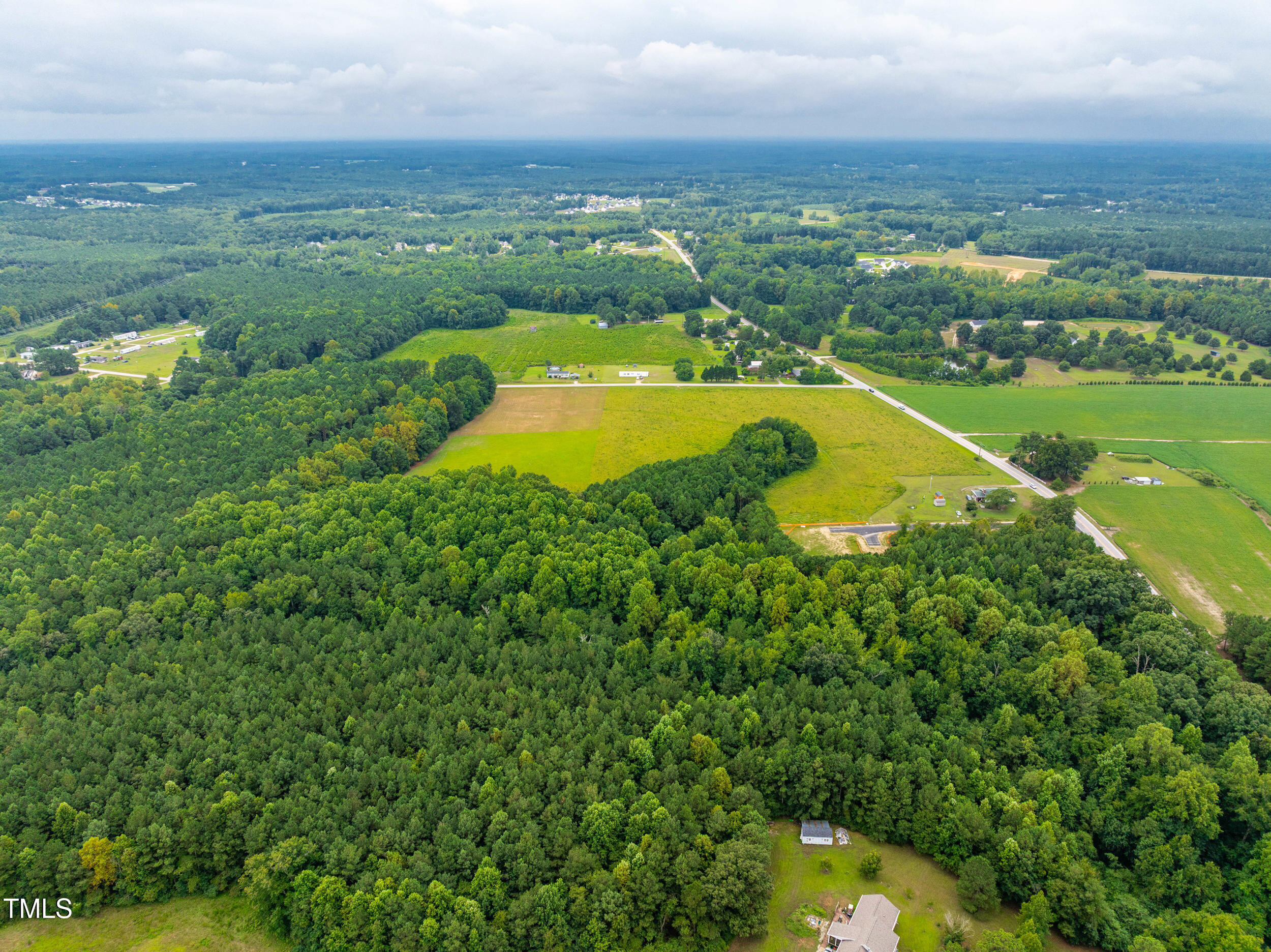 10317 Basmati Trail Zebulon, NC 27597 - Photo 13 of 17 an aerial view of a house with a swimming pool outdoor seating and yard