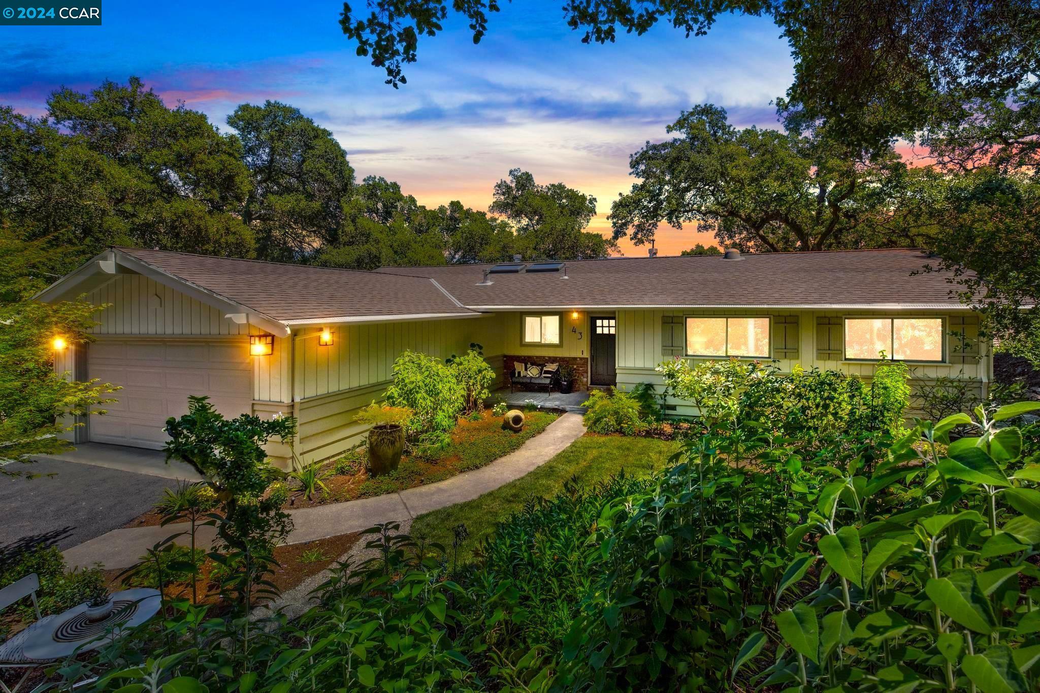 43 Monte Vista Road Orinda, CA 94563 - Photo 1 of 1 front view of a house with a yard