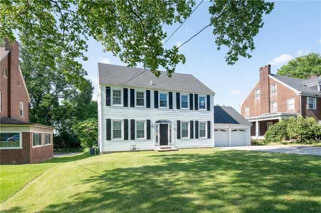 a house view with a garden space