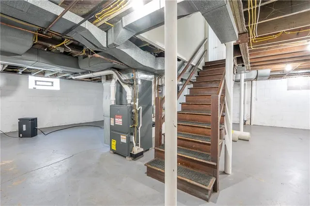 a view of storage and utility room