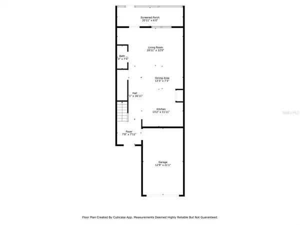 a picture of a bench in front of door