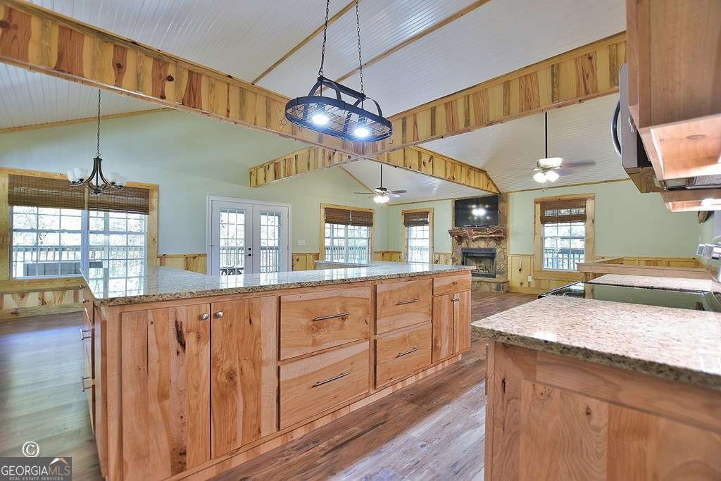 3175 Salem Road Pine Mountain, GA 31822 - Photo 22 of 41 a kitchen with stainless steel appliances granite countertop a sink and cabinets