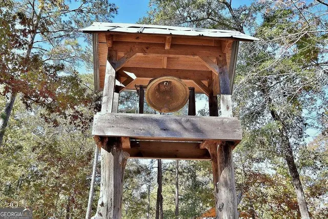 a view of a wooden door of the house