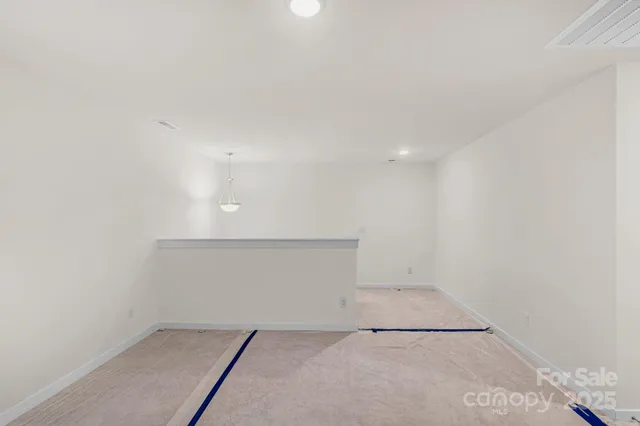 an empty room with an entryway