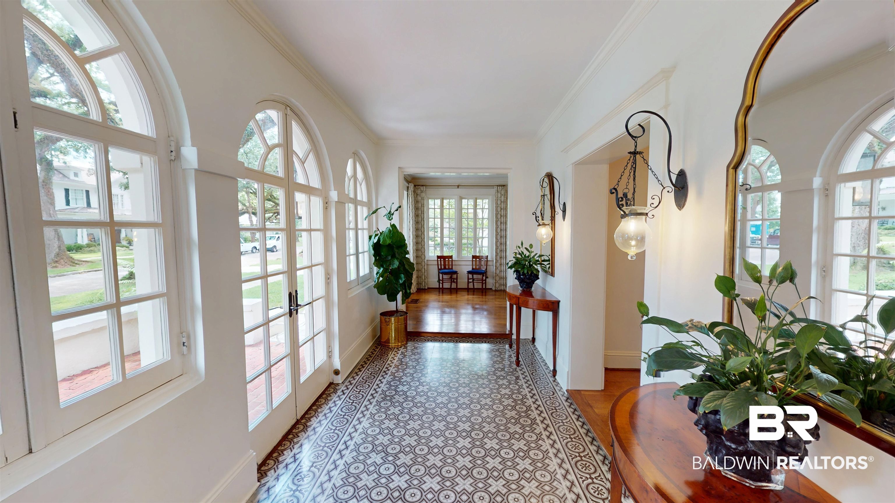 211 Lanier Avenue Mobile, AL 36607 - Photo 4 of 73 Doorway to outside featuring french doors and crown molding