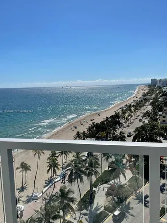 a view of an ocean from a balcony