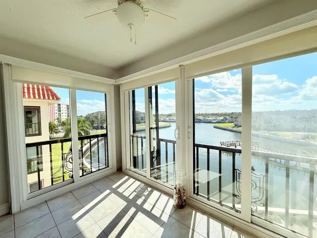 a view of a large window with an outdoor space